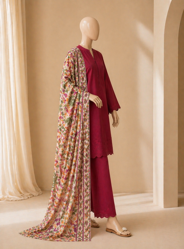 Cross Stitch CS-02 Embroidered 3 Pc Lawn Collection