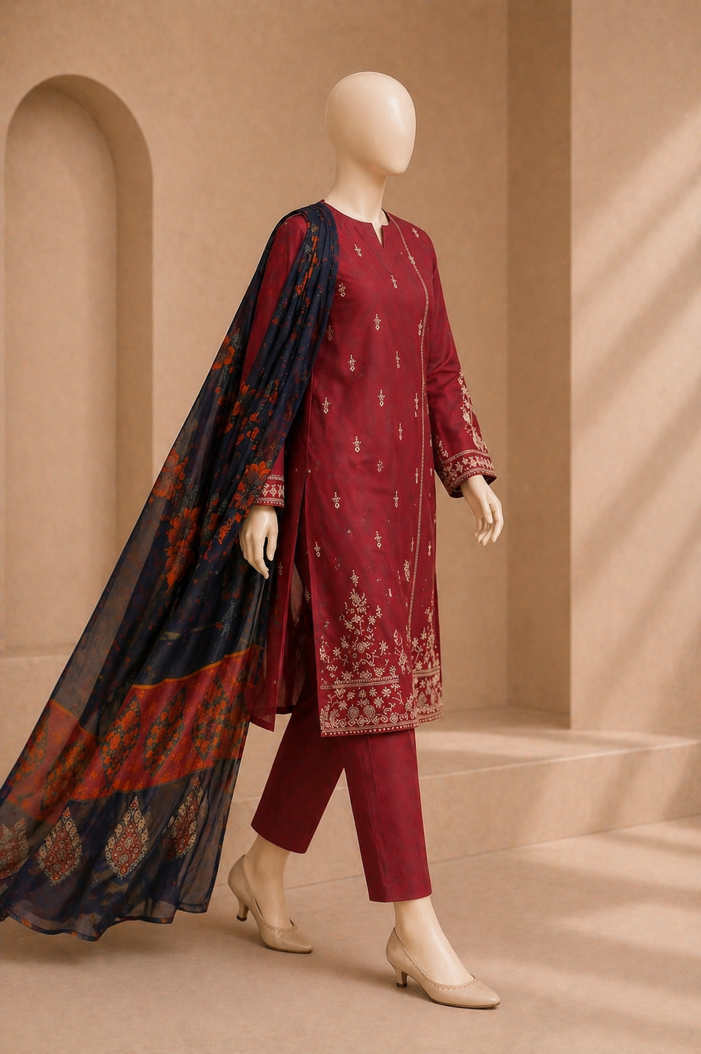 Urge Embroidered lawn 3PC URL-696