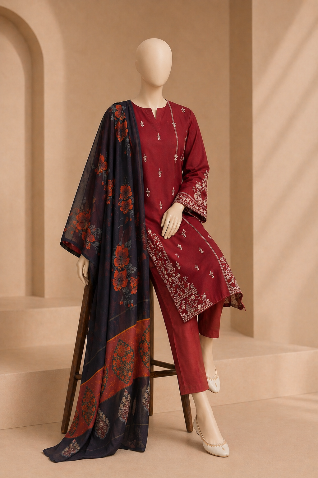 Urge Embroidered lawn 3PC URL-696