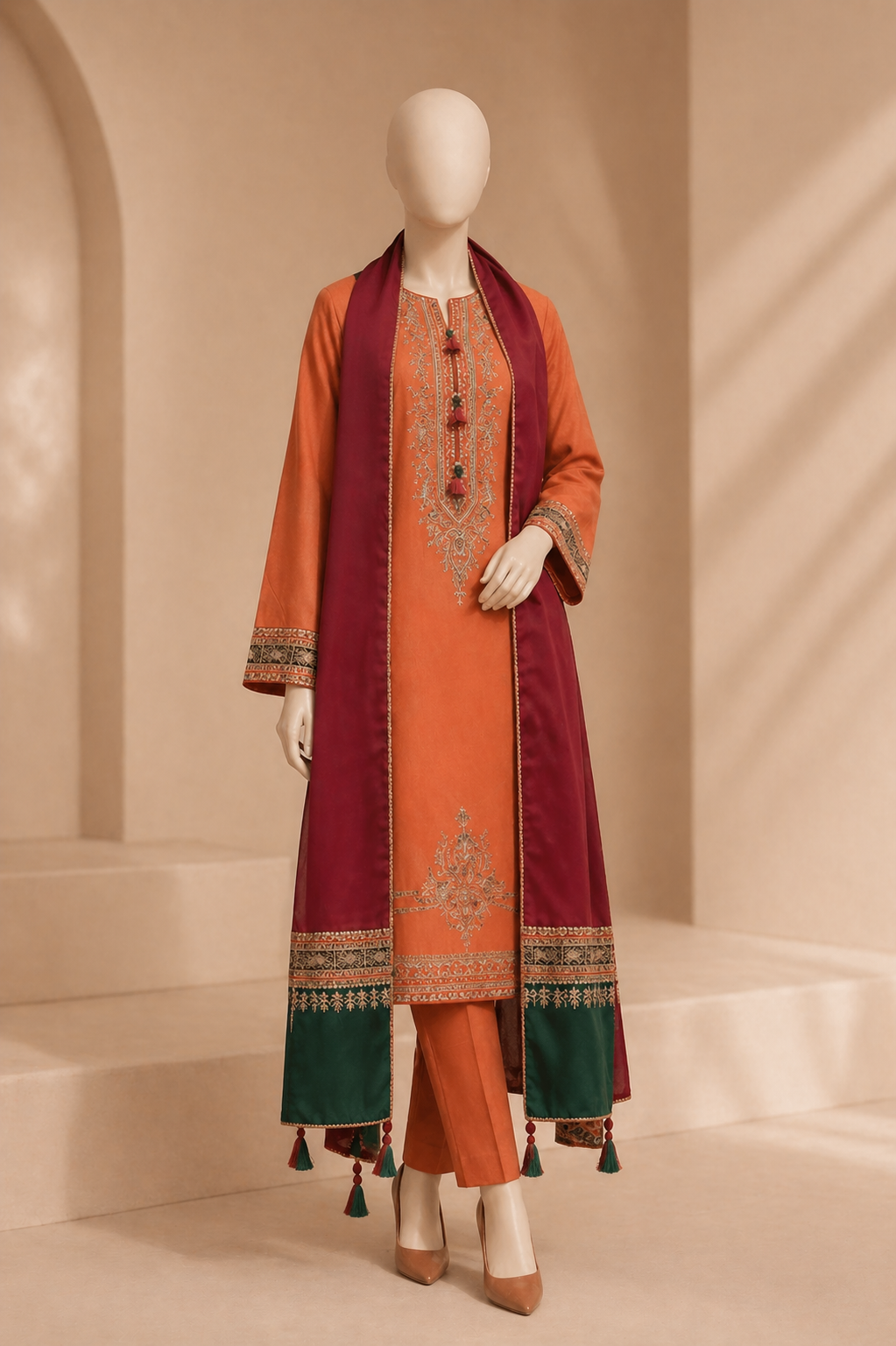 JAZMIN Embroidered lawn 3PC jz-105