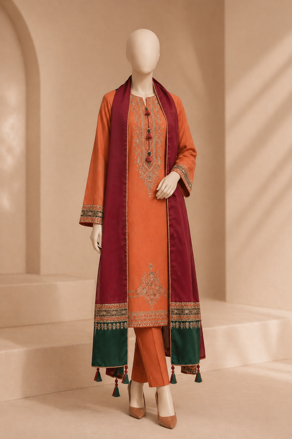 JAZMIN Embroidered lawn 3PC jz-105
